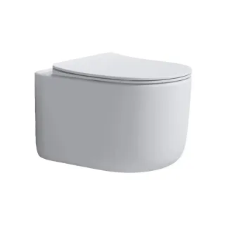 Подвесной унитаз Boheme Flow 969-SET-MW безободковый смыв торнадо белый матовый